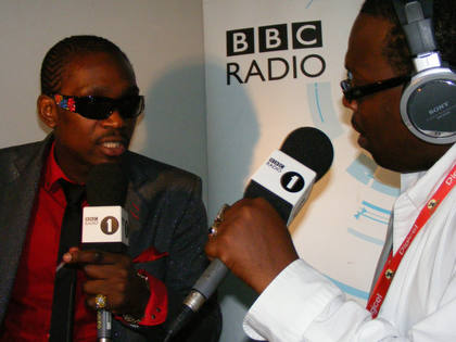 chris goldfinger interveiw BBC Radio 1 Sunfest 2009